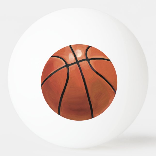 Basketball Tischtennisball (Rückseite)