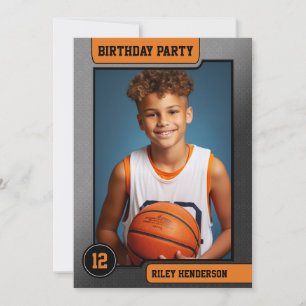 Basketball Trading Card Einladung Geburtstagsparty