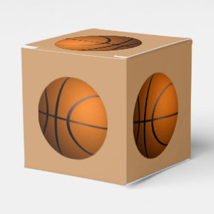 Basketball trägt Thema-Bevorzugungs-Kästen zur Geschenkschachtel