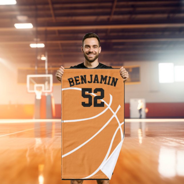 Basketball trägt Tuch, Trainerbadtuch zur Schau Handtuch (Von Creator hochgeladen)