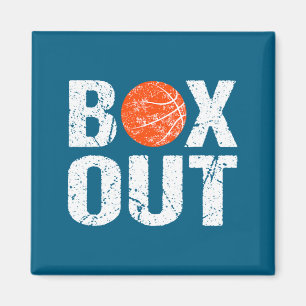 Basketball-Trainer Box Out Sagen Neuheit Geschenk Magnet