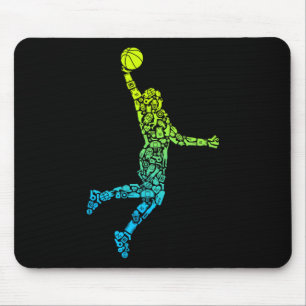 Basketball Trainer Dunkelheit Kinder Männer Boys B Mousepad
