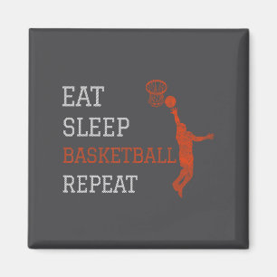Basketball-Trainer Eat Sleep Basketball Wiederhole Magnet