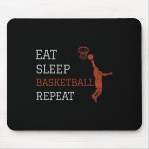 Basketball-Trainer essen Schlaf Basketball Wiederh Mousepad
