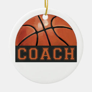 Basketball-Trainer Keramik Ornament