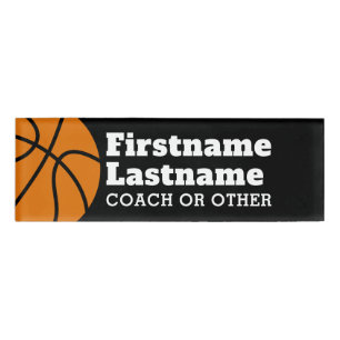 Basketball-Trainer oder körperlicher Namenschild