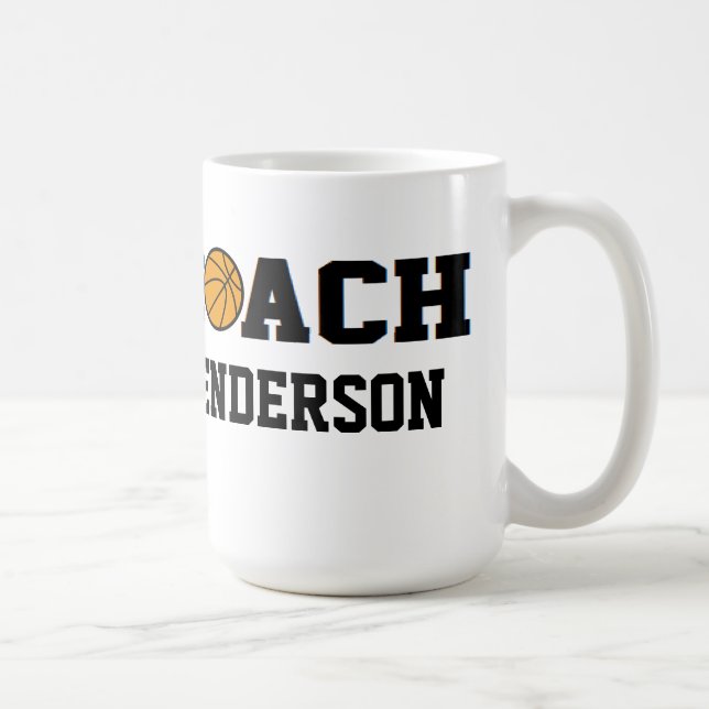 Basketball-Trainer - personalisiert Tasse (Rechts)
