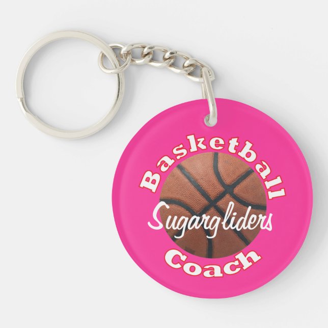 Basketball-Trainer Schlüsselanhänger (Vorderseite)