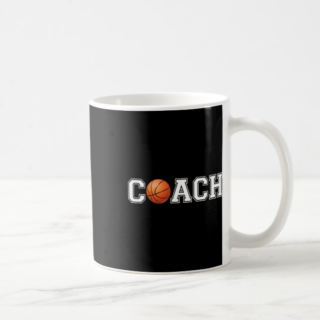 Basketball Trainer Sport Coachend Mitarbeiter Schu Kaffeetasse (Rechts)