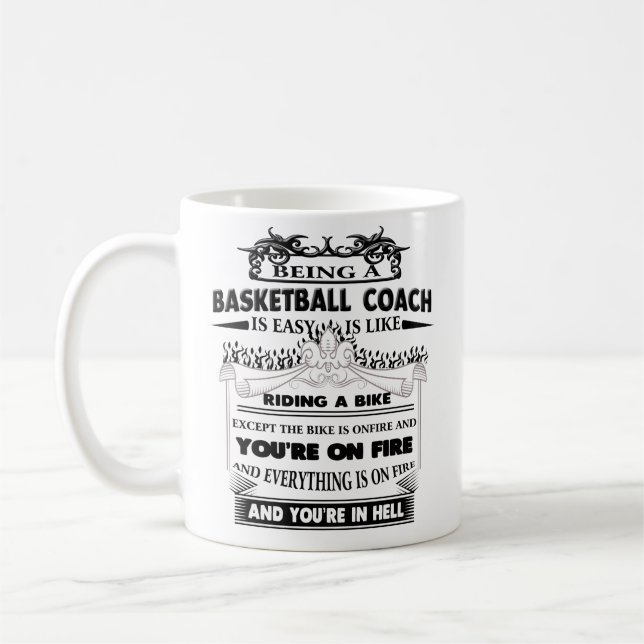 Basketball-Trainer-Tassen-lustige Kaffeetasse (Links)