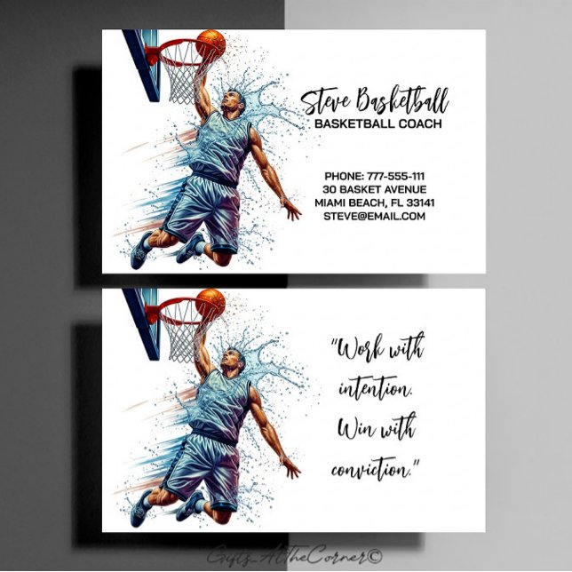 Basketball-Trainer Trainer Visitenkarte (Von Creator hochgeladen)