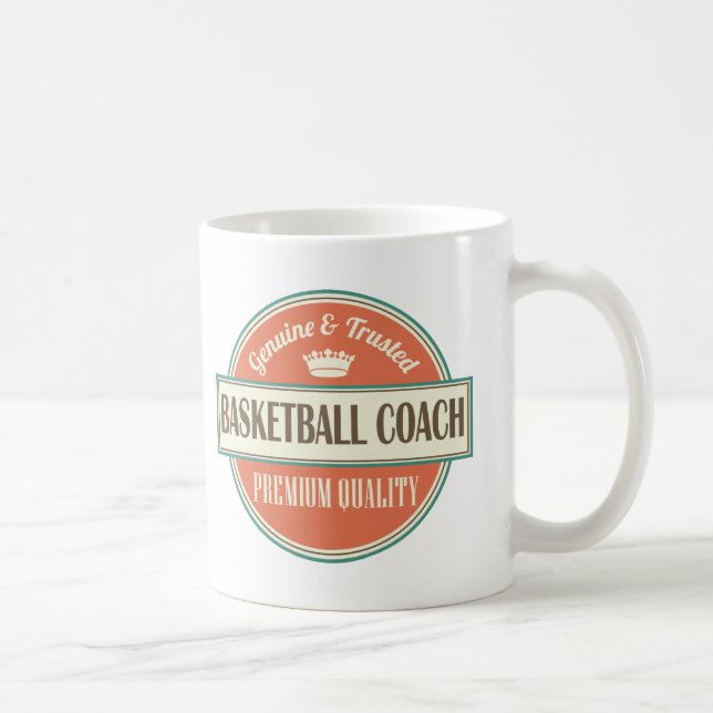 Basketball-Trainer-Vintage Kaffeetasse (Rechts)