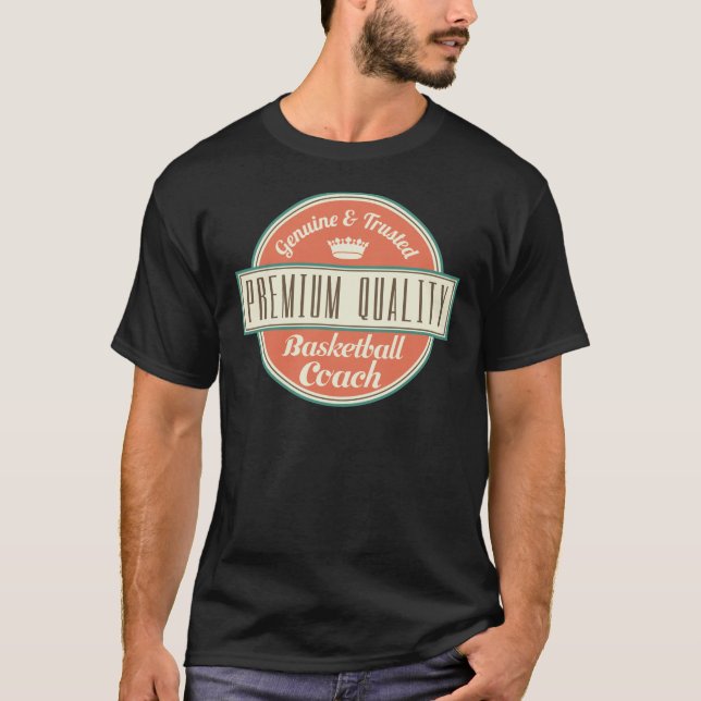 Basketball-Trainer-Vintages Geschenk T-Shirt (Vorderseite)