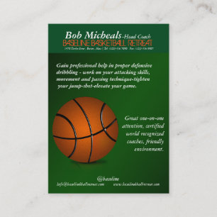 Basketball Trainer-Visitenkarte Visitenkarte