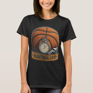 Basketball-Trainerpfeife Stopwatch T-Shirt