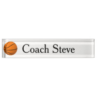 Basketball-Trainers-Nummernschild für Schreibtisch