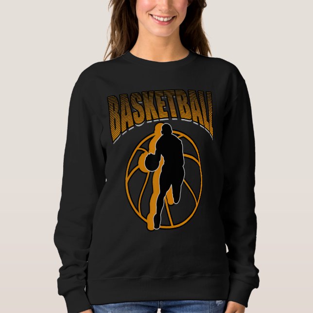 Basketball Trickshot Sport Männer Frauen Kinder Sweatshirt (Vorderseite)