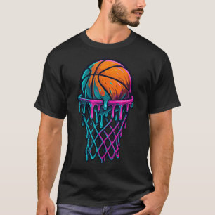 Basketball-Tropfen für Jungen Mädchen Kinderspielz T-Shirt