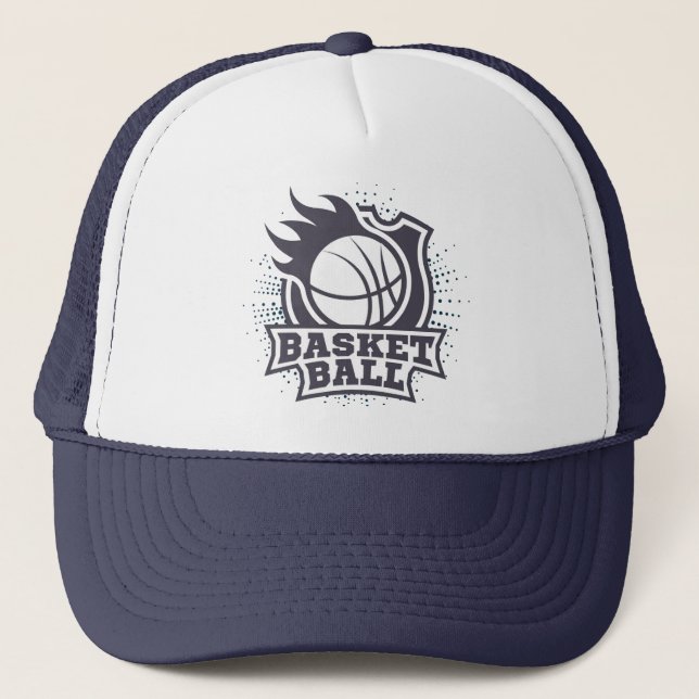 Basketball Trucker Hat Truckerkappe (Vorderseite)