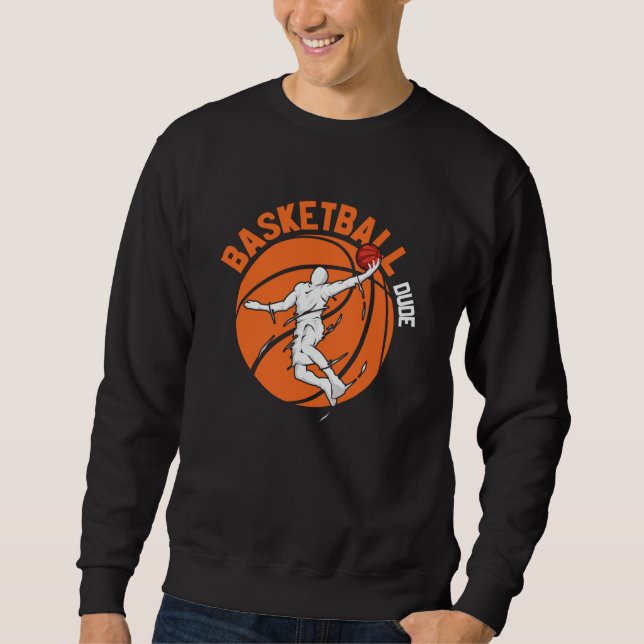 Basketball Typ Design für Basketball Lover Sweatshirt (Vorderseite)