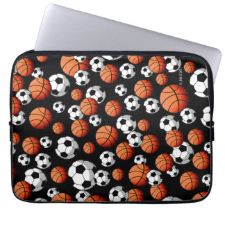 Basketball u. Fußball Laptopschutzhülle