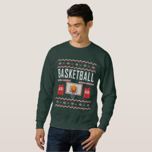 Basketball Ugly Christmas Sweater Sweatshirt