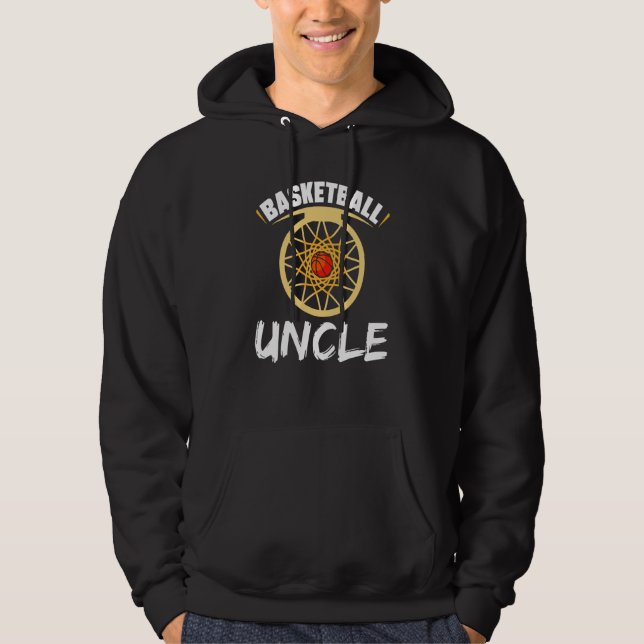 Basketball Uncle Player Basketballer Hobby Hoodie (Vorderseite)