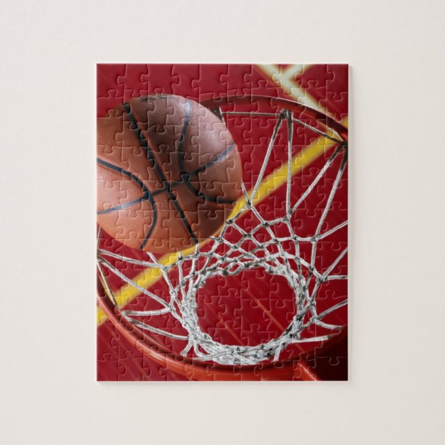 Basketball und Foto-Puzzle Puzzle (Vertikal)
