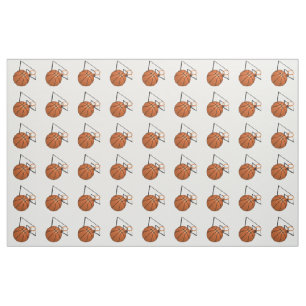 Basketball und Hoop Stoff
