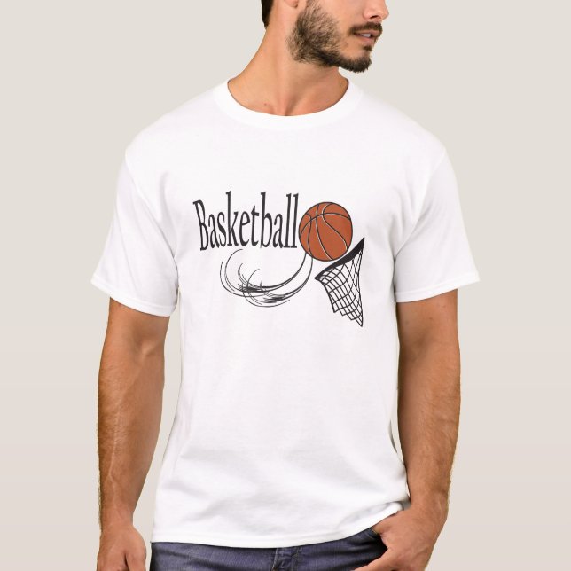 Basketball und Hoop T-Shirt (Vorderseite)