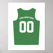 Basketball Uniform Poster personalisieren Dunkelgr