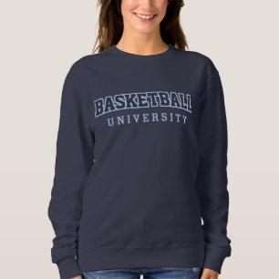 Basketball-Universität Funny Parody-Logo Sweatshirt