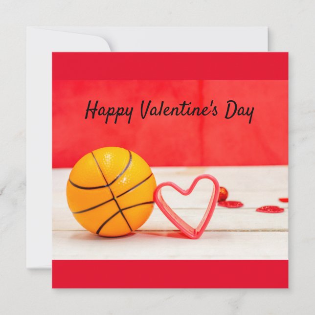 Basketball Valentinstag Basketball mit Liebe (Vorderseite)