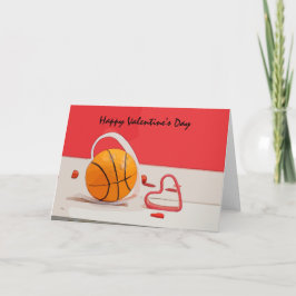 Basketball Valentinstag Basketball mit Liebe Karte