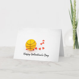 Basketball Valentinstag Basketball mit Liebe Karte