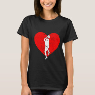 Basketball Valentinstag Geschenke für Basketball L T-Shirt