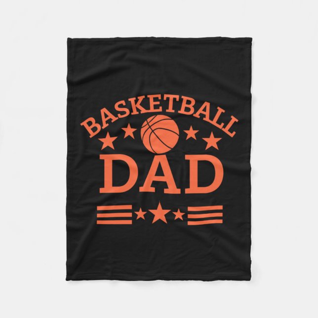 Basketball-Vater 2 Fleecedecke (Vorderseite)