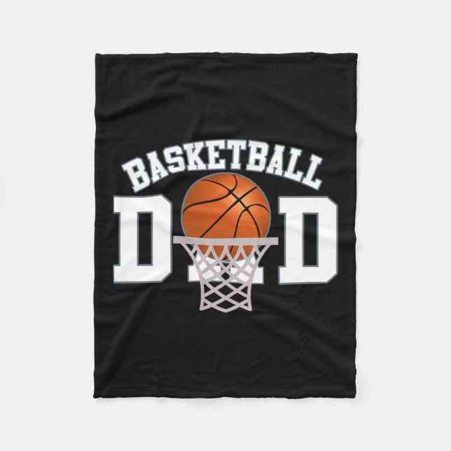 Basketball Vater 4 Fleecedecke (Vorderseite)
