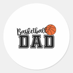 Basketball-Vater 6 Runder Aufkleber