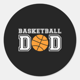 Basketball Vater Basketball Geschenk für Vater Bas Runder Aufkleber
