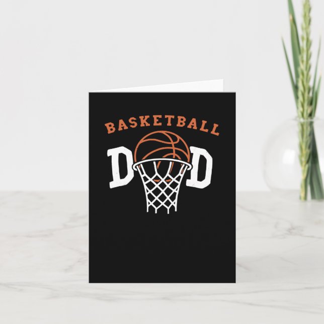 Basketball-Vater. Basketballtrainer Karte (Vorderseite)