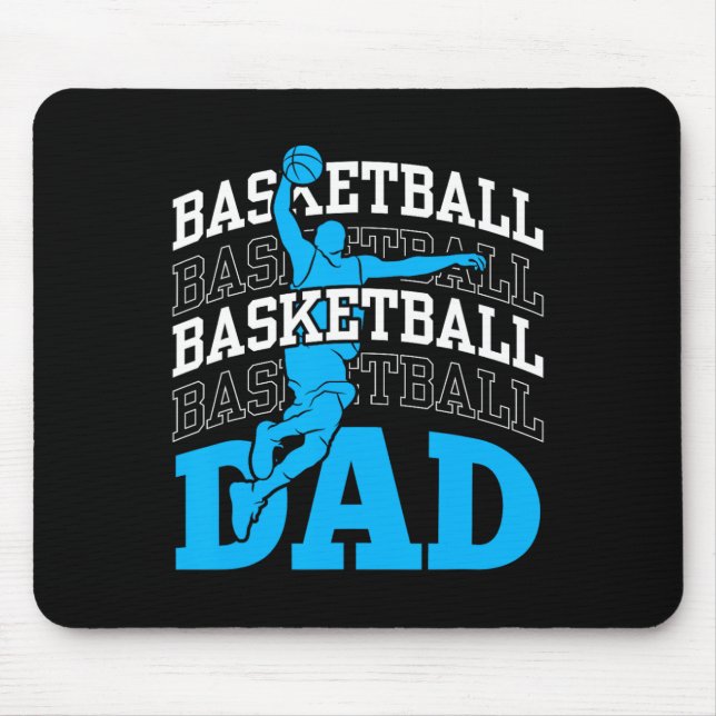 Basketball Vater Coach Team Match Player Vater Dad Mousepad (Vorne)