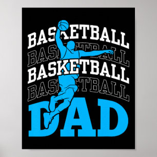 Basketball Vater Coach Team Match Player Vater Dad Poster