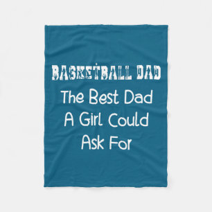 Basketball-Vater Der Vater, den ein Mädchen sich w Fleecedecke