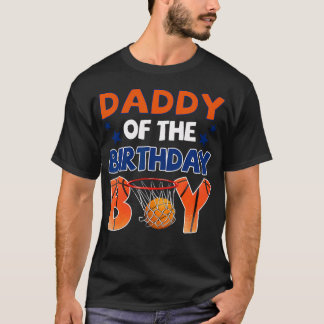 Basketball-Vater des Geburtstagsjungen Familie T-Shirt
