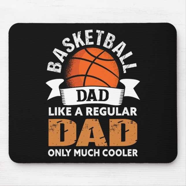 Basketball Vater - Fun Basketball Vater Mousepad (Vorne)