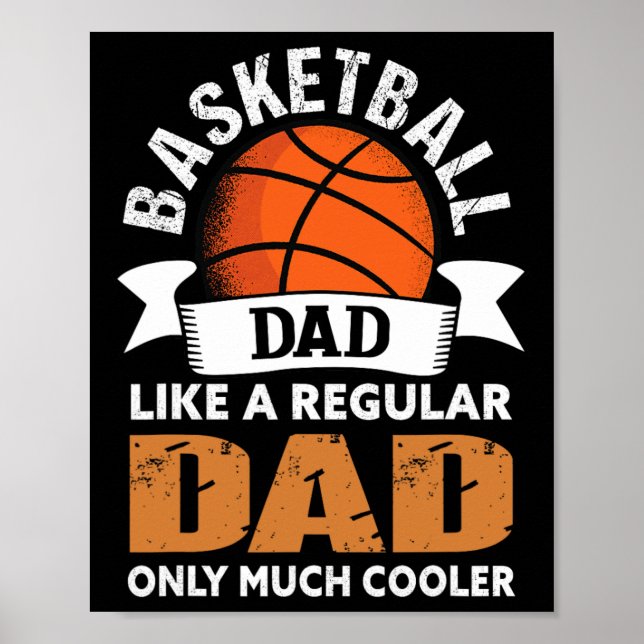 Basketball Vater - Fun Basketball Vater Poster (Vorne)