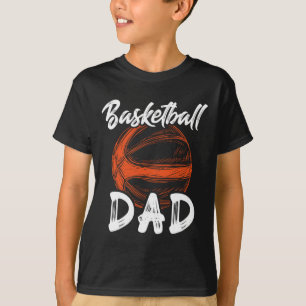 Basketball Vater für Männer Familienmatte Basketba T-Shirt