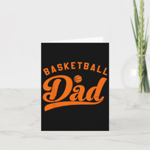 Basketball Vater gibt Papa Basketball Vatertag Karte