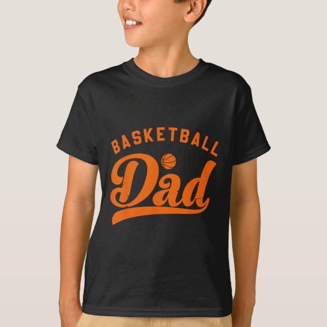 Basketball Vater gibt Papa Basketball Vatertag T-Shirt (Vorderseite)